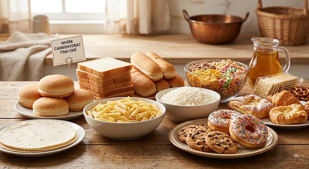 Thực phẩm chứa carbohydrate tinh chế