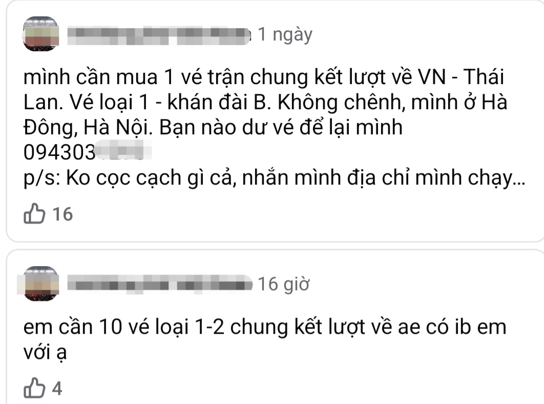 Vé trận chung kết Việt Nam – Thái Lan: khi nhu cầu vượt xa nguồn cung và rủi ro mua bán trực tuyến