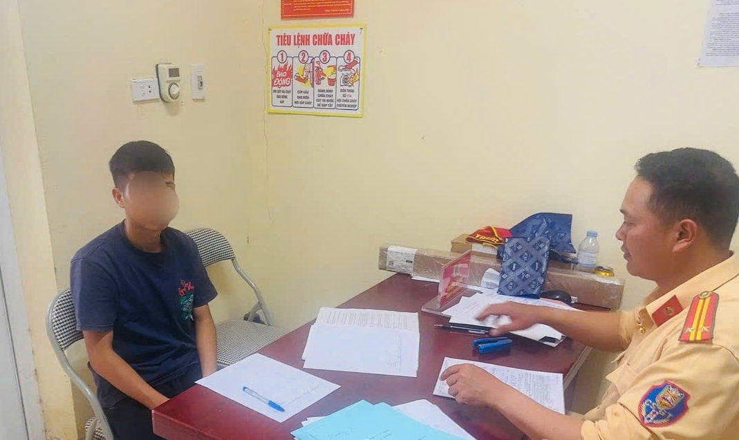 Thái Nguyên: Nam Thanh Niên Bị Triệu Tập Vì Hành Vi Lái Xe Nguy Hiểm