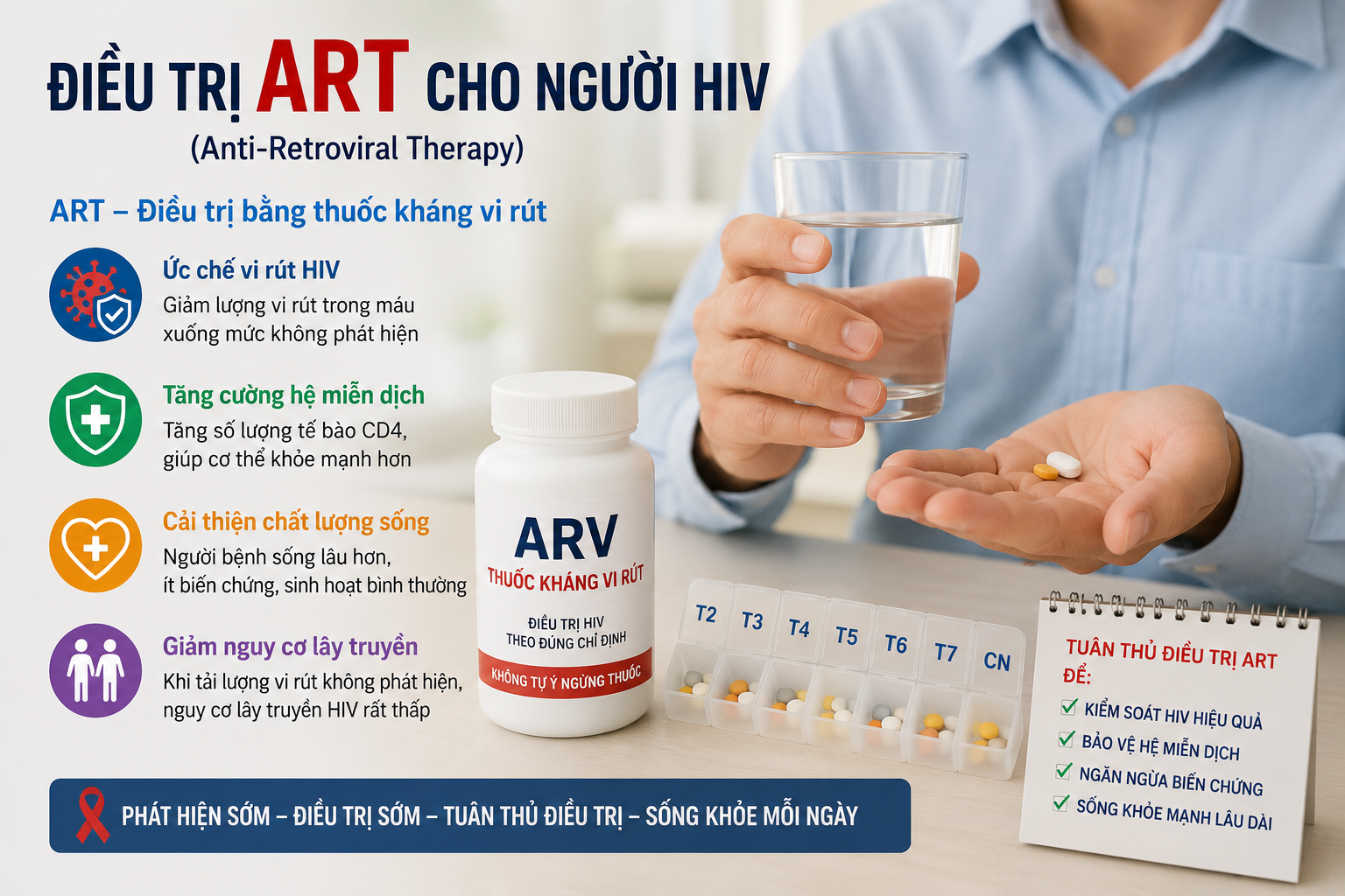 HIV: Kiểm Soát Bệnh Mạn Tính và Những Thông Tin Quan Trọng