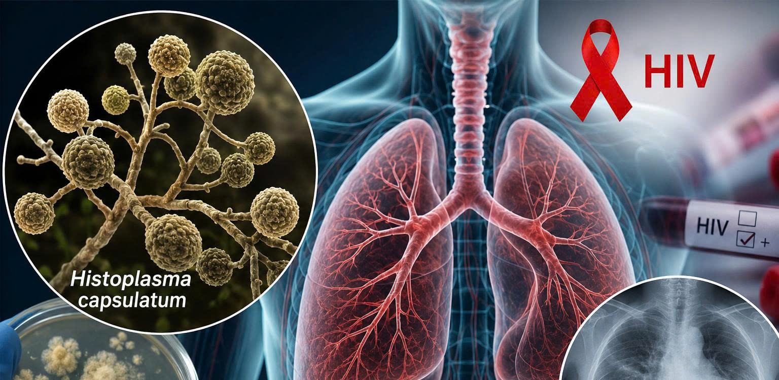 base64-1785336505125517810334 Đồng nhiễm HIV và nấm Histoplasmosis: Phát hiện sớm để giảm nguy cơ tổn thương phổi và tử vong - Ảnh 1.