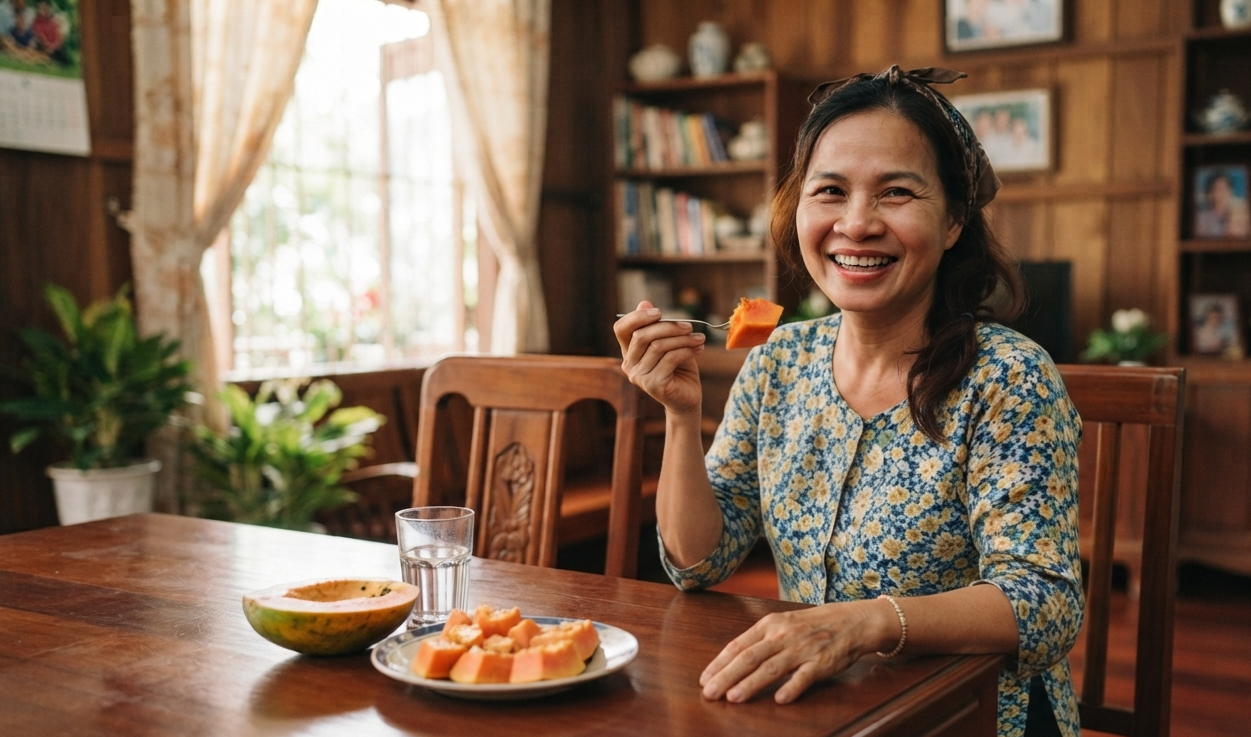 7 lợi ích sức khỏe khi ăn đu đủ lúc bụng đói vào buổi sáng thức dậy - Ảnh 1.
