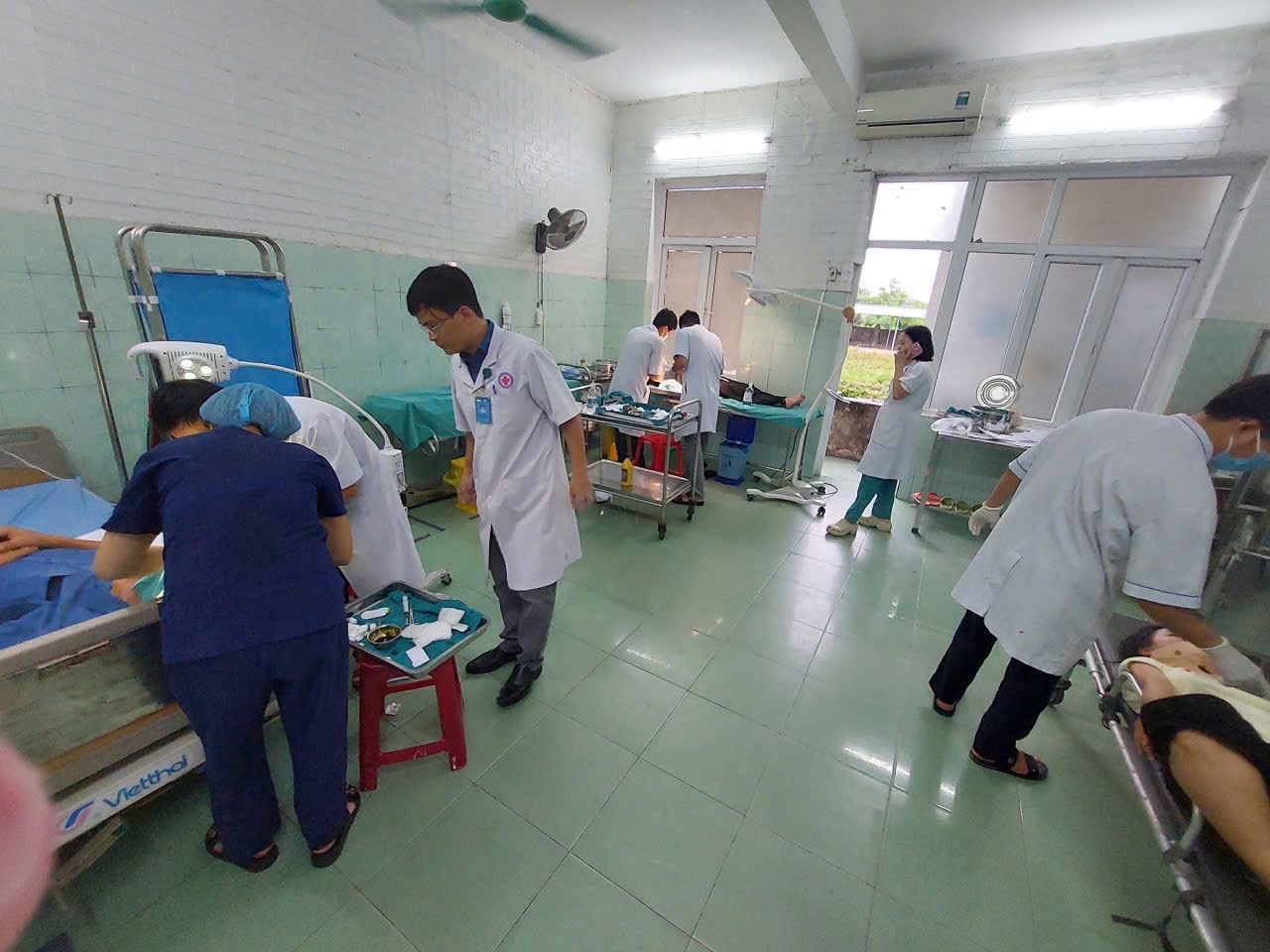 Bệnh viện chuẩn bị cho việc thu dung nạn nhân