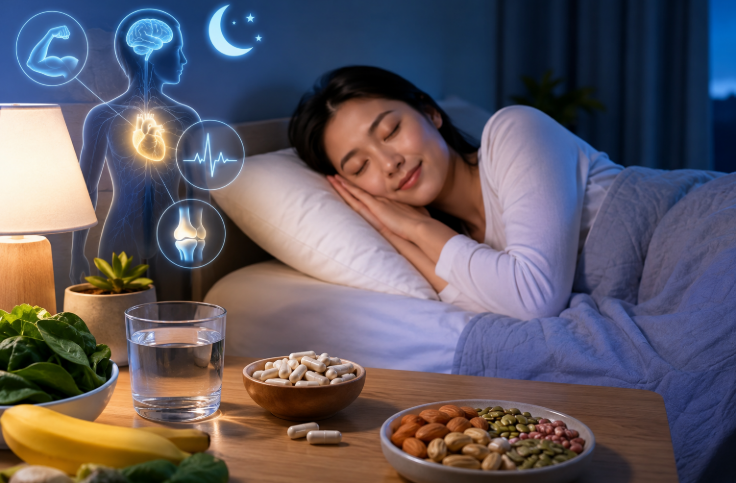 Những lợi ích bất ngờ của việc bổ sung magie trước khi ngủ