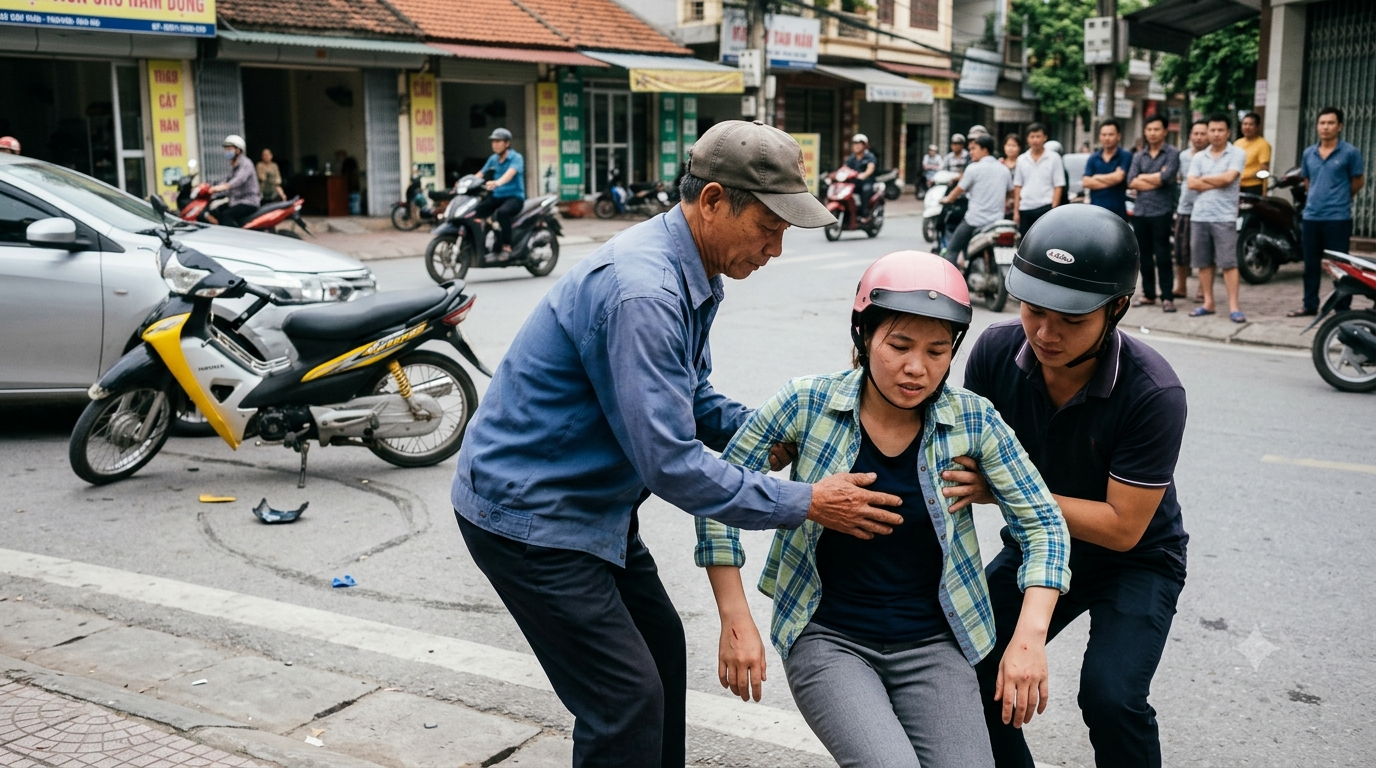 Hình ảnh mô tả tai nạn giao thông
