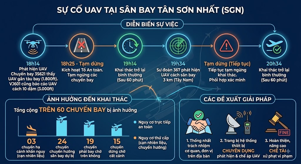 Khủng hoảng UAV Tại Tân Sơn Nhất: Biện pháp nào để ứng phó hiệu quả?