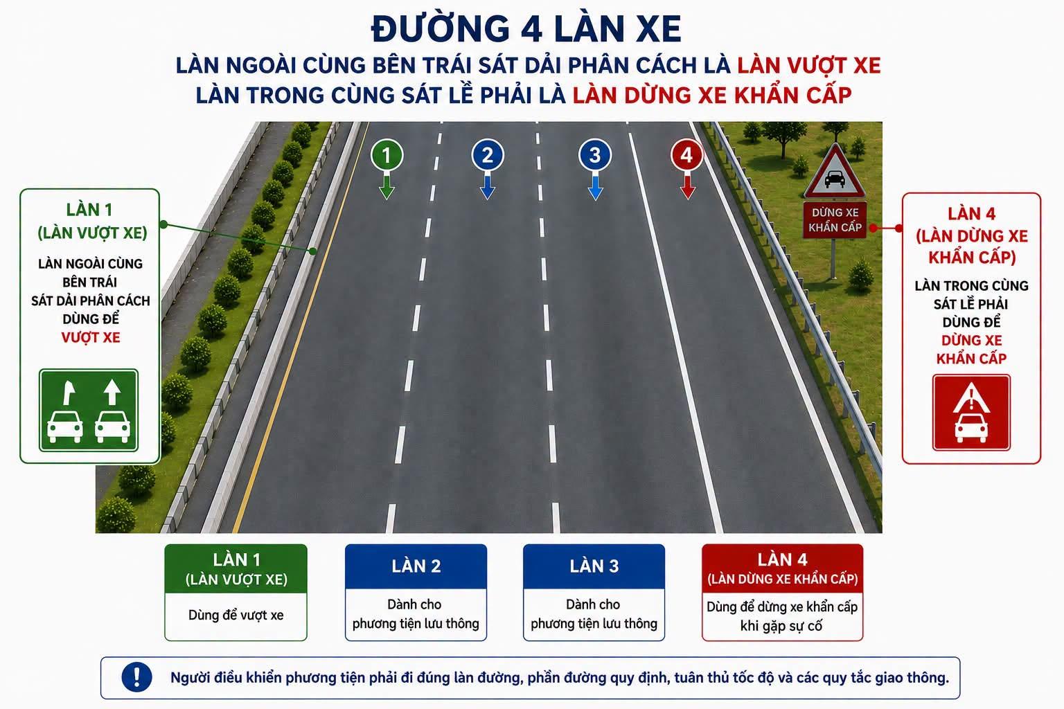 Đề Xuất Tổ Chức Làn Vượt Xe Trên Cao Tốc: Giải Pháp Mới Cho An Toàn Giao Thông
