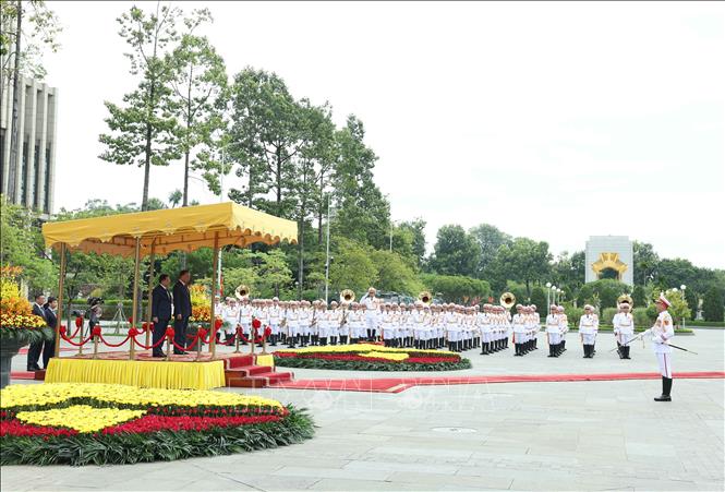 don6-5926-1788581632643-17885816347231010503475 Tổng Bí thư, Chủ tịch nước Tô Lâm chủ trì Lễ đón Tổng thống Myanmar- Ảnh 7.